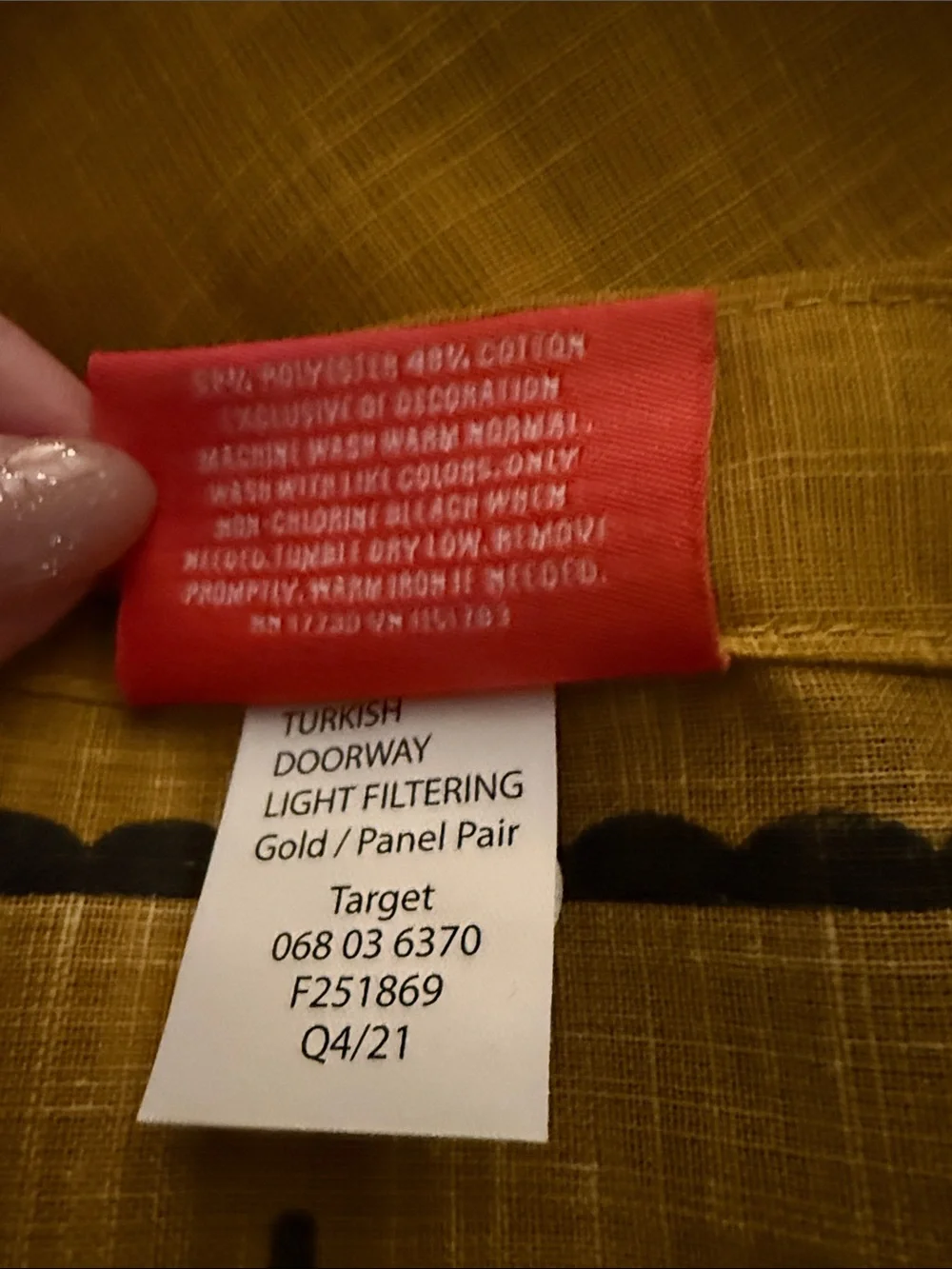 Mustard Yellow Floral Pattern Sheer Curtains